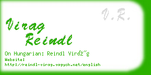 virag reindl business card